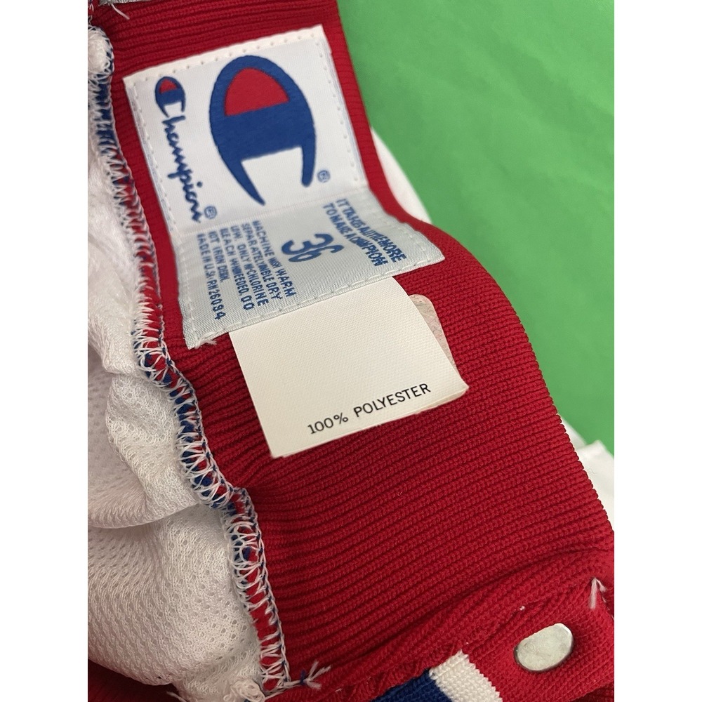 VTG‎ 90s Detroit Pistons TEAM ISSUED Champion Tearaway Pants 36x39 Made in USA - Picture 10 of 15